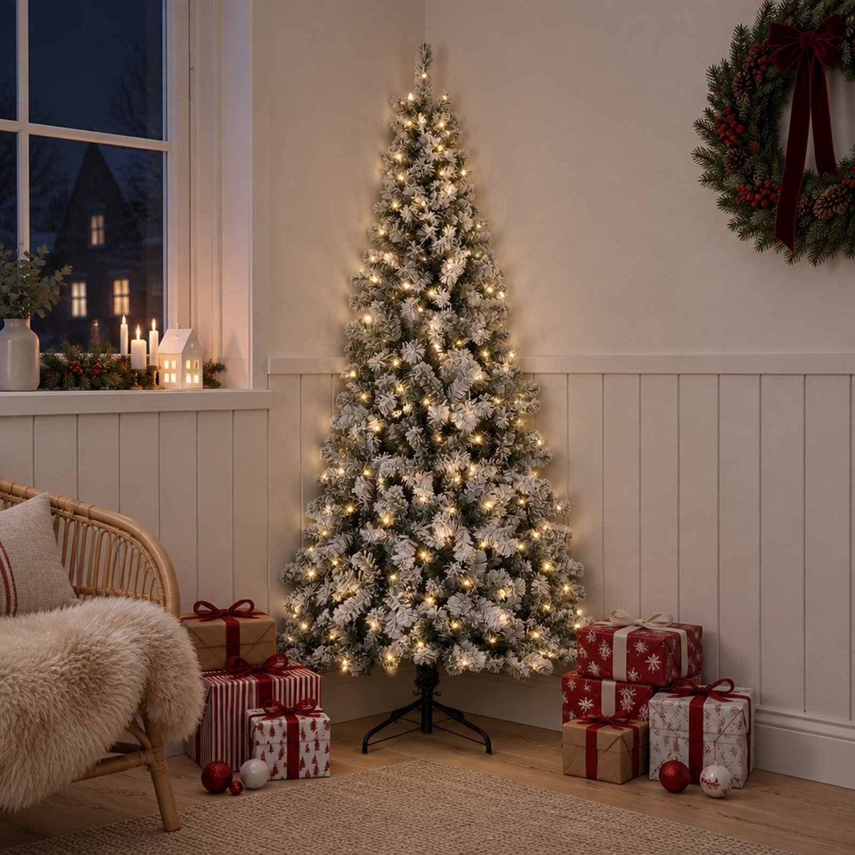 vidaXL Kunstmatige Inklapbare Kerstboom 120 cm 150 LED's Warmwit
