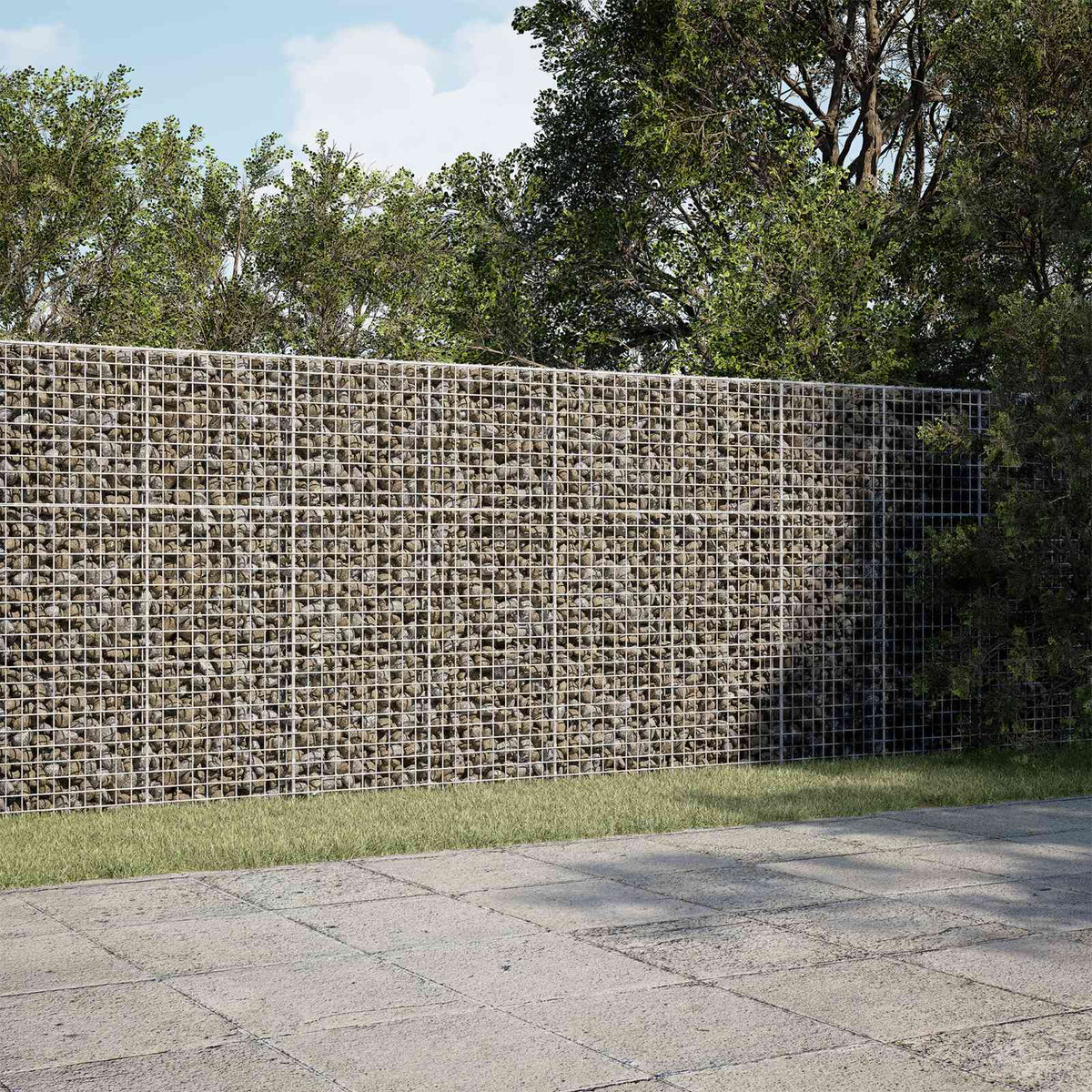 vidaXL Gabion met 5 mm draad en 5x5 cm gaas 200x10x150 cm