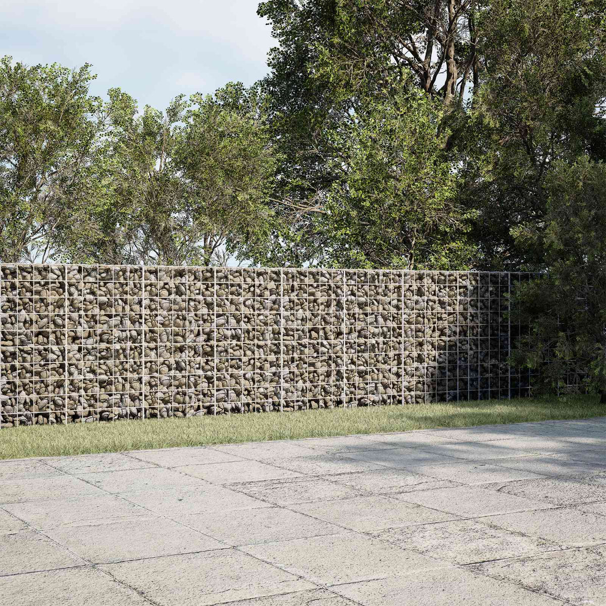 Gabion met 5 mm Draad en 10x10 cm Gaas 950x50x100 cm is nu te koop bij PeponiXL, paradijselijk wonen!