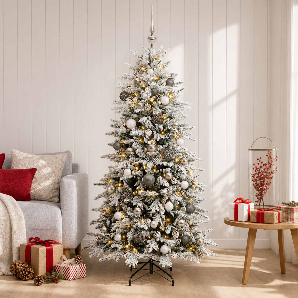vidaXL Kunstmatige Inklapbare Kerstboom 150 cm 150 LED's Warmwit