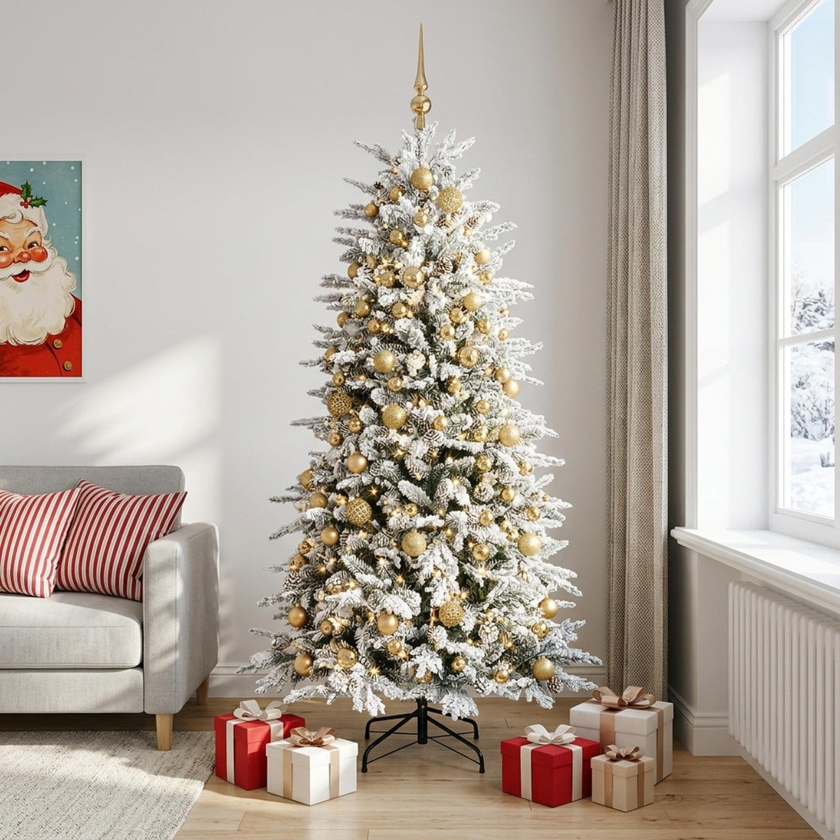 Kunstkerstboom met kerstbal 180 cm 300 LED's Warmwit PE & PVC is nu te koop bij PeponiXL, paradijselijk wonen!