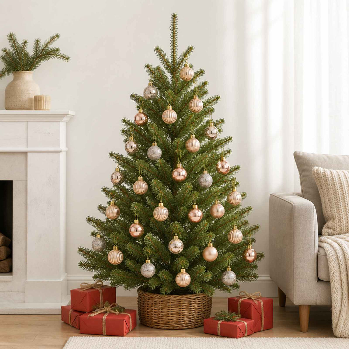 Kerstballen set 150 st Rose Gold 3 cm Polystyreen is nu te koop bij PeponiXL, paradijselijk wonen!