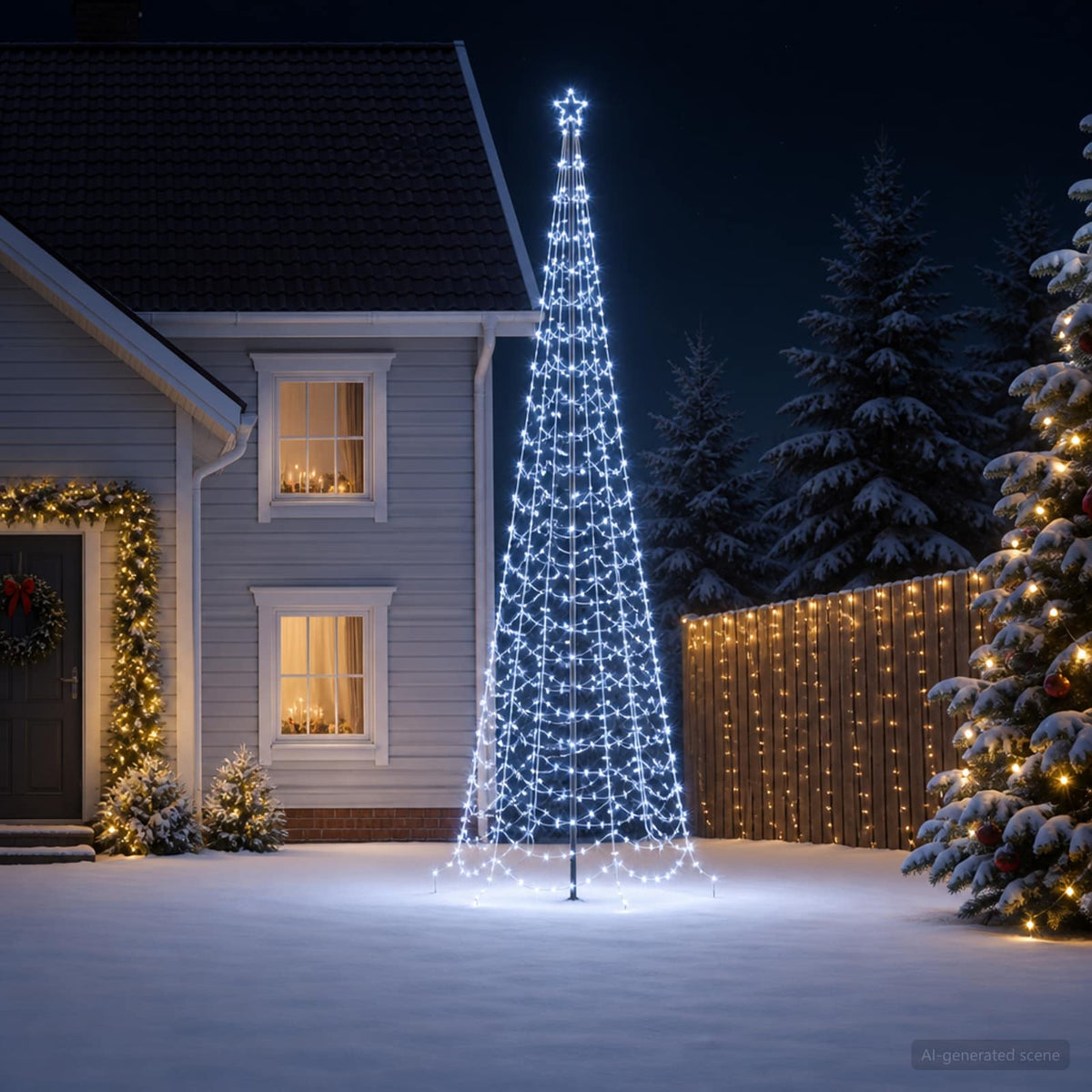 Led-spiraalkerstboom met grondpen EKENAS 400 cm 588 LED's is nu te koop bij PeponiXL, paradijselijk wonen!
