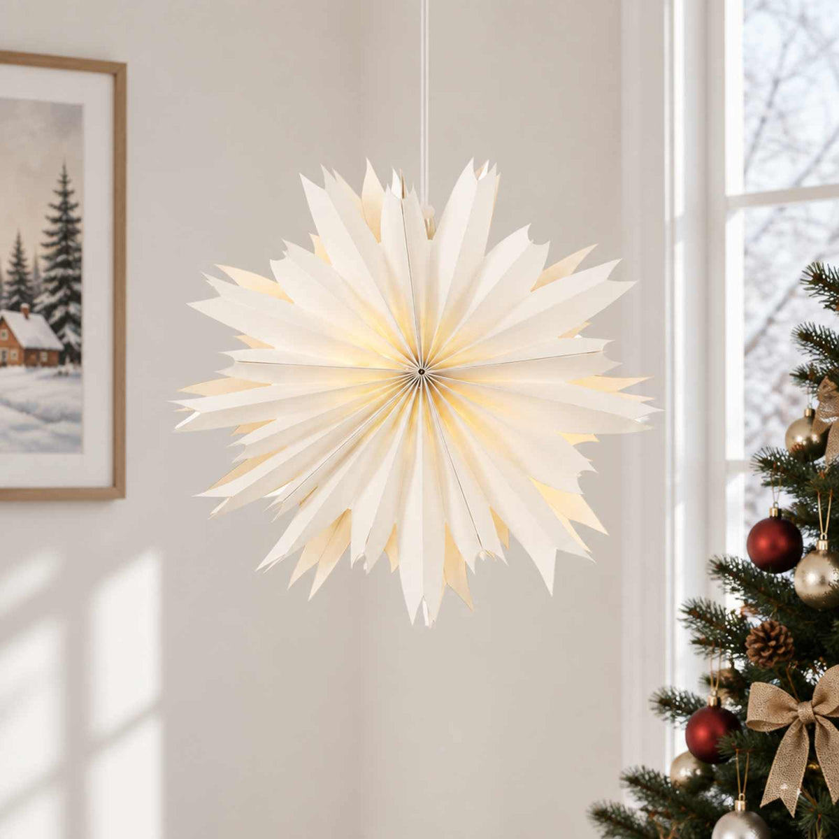 vidaXL Kerstverlichting RAAHE 10 LED's Warmwit 60 x 20 x 60 cm