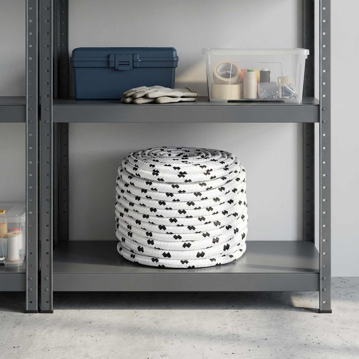 Multifunctioneel gebruikstouw 6 mm 25 m Wit Polyester is nu te koop bij PeponiXL, paradijselijk wonen!
