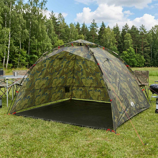 Vis tent Snelle Vrijgave 4-persoons Lichte Camouflage is nu te koop bij PeponiXL, paradijselijk wonen!