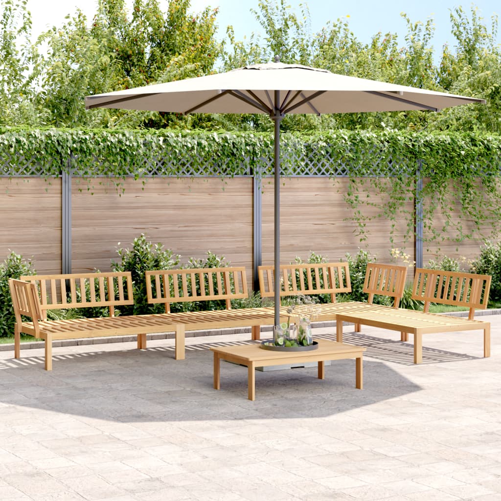 5-delige Loungeset pallet massief acaciahout is nu te koop bij PeponiXL, paradijselijk wonen!