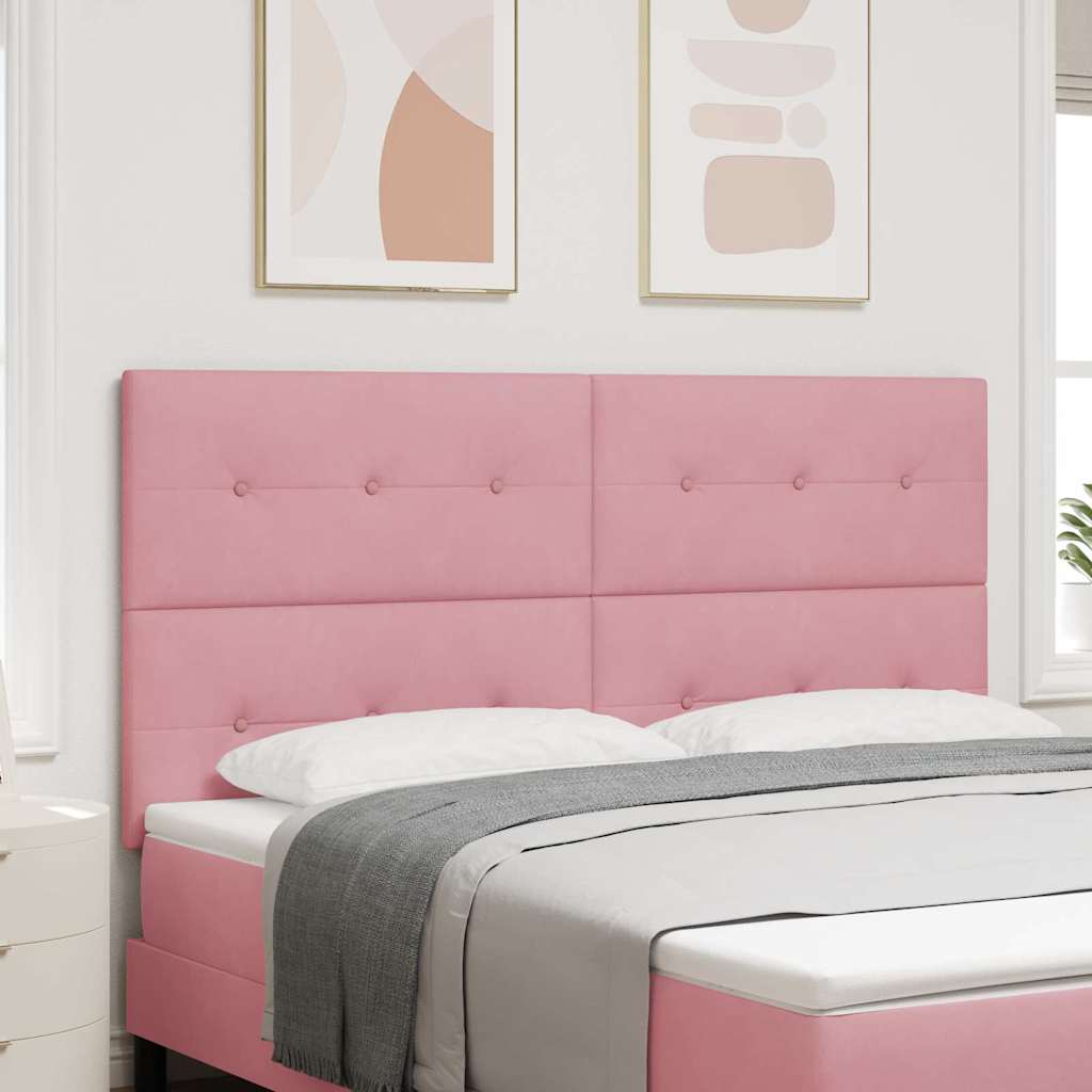 Hoofdbord Roze 180 cm Fluweel is nu te koop bij PeponiXL, paradijselijk wonen!