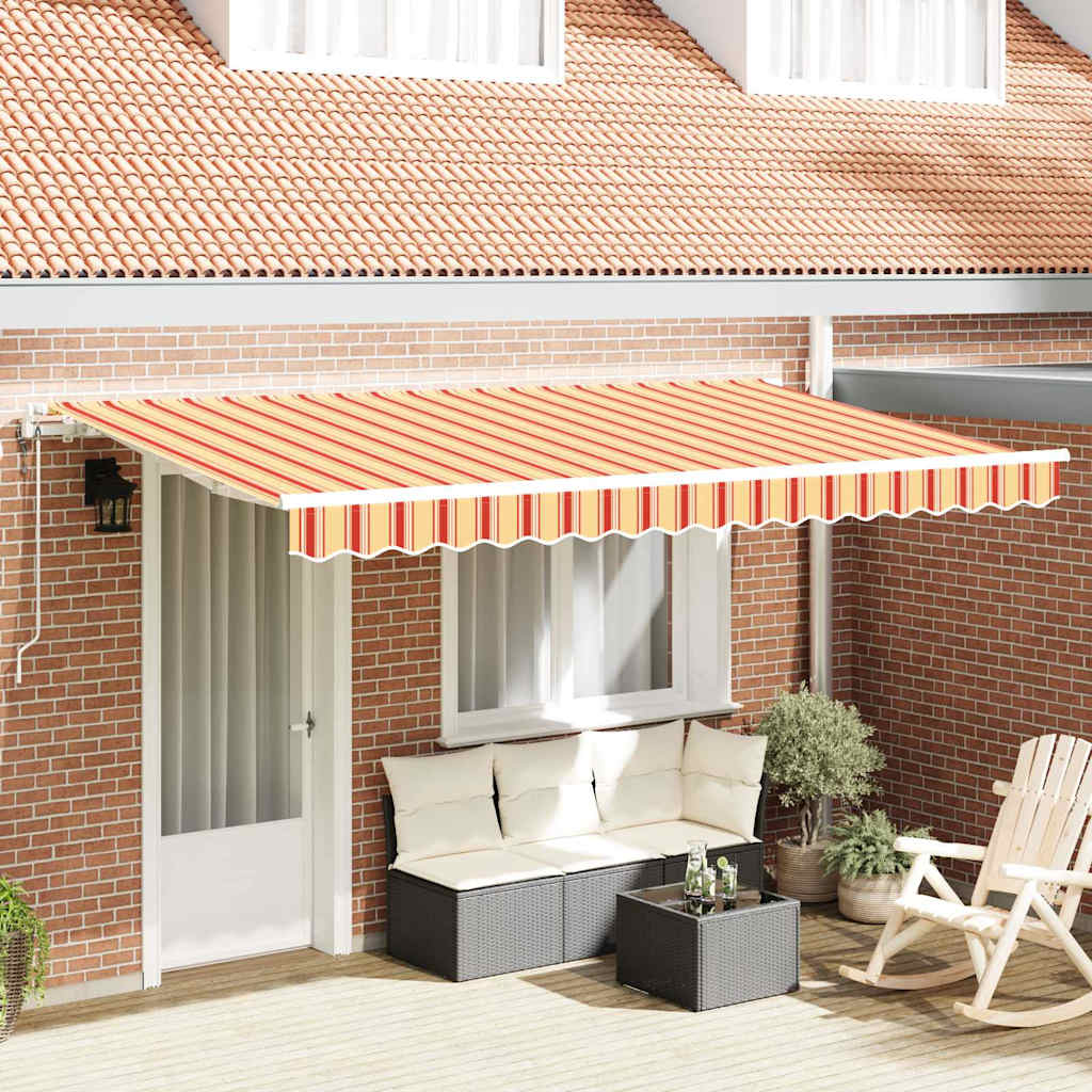 Uitschuifbare luifel Geel 400 x 200 cm Stof is nu te koop bij PeponiXL, paradijselijk wonen!