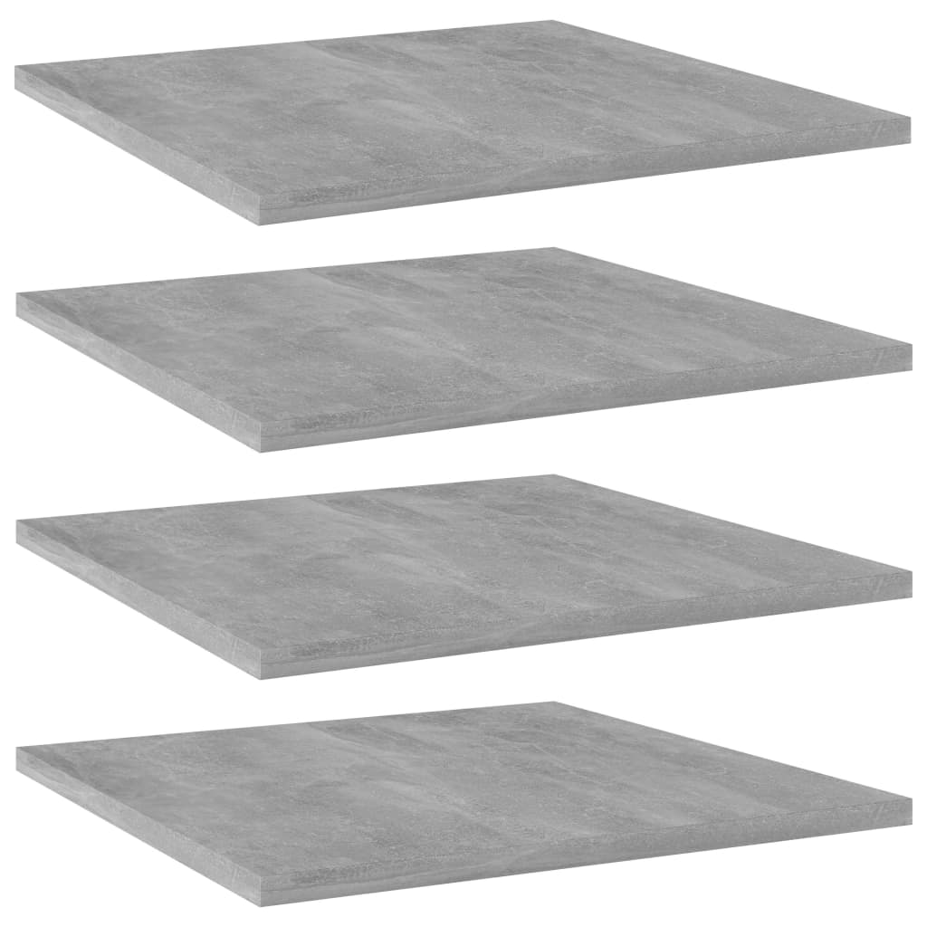 Wandschappen 4 st 40x40x1,5 cm bewerkt hout betongrijs is nu te koop bij PeponiXL, paradijselijk wonen!