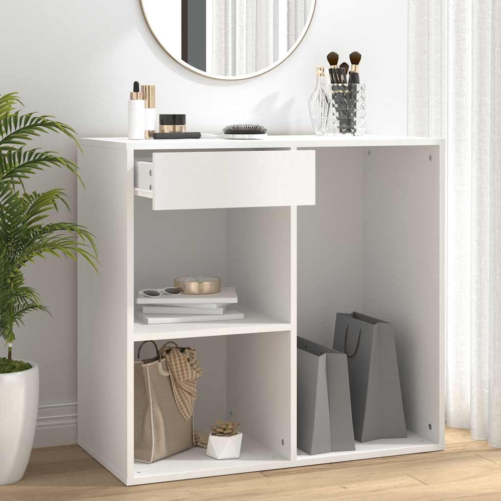 Cosmeticakast 80x40x75 cm bewerkt hout wit is nu te koop bij PeponiXL, paradijselijk wonen!