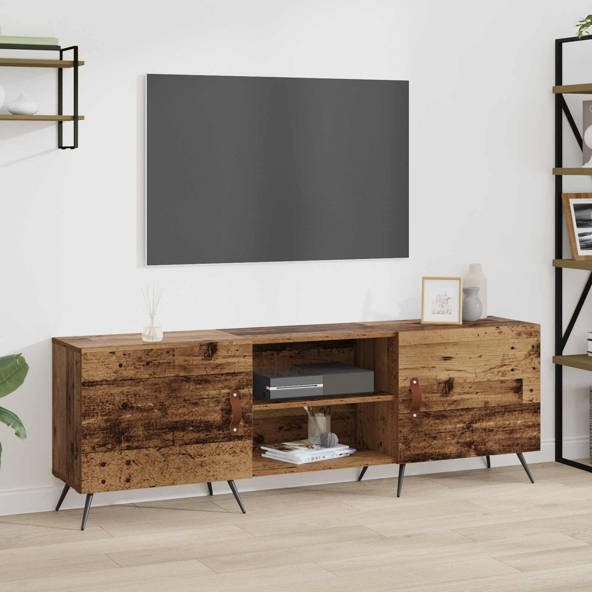 TV-kast Oud hout 150 x 30 x 50 cm Bewerkt hout is nu te koop bij PeponiXL, paradijselijk wonen!