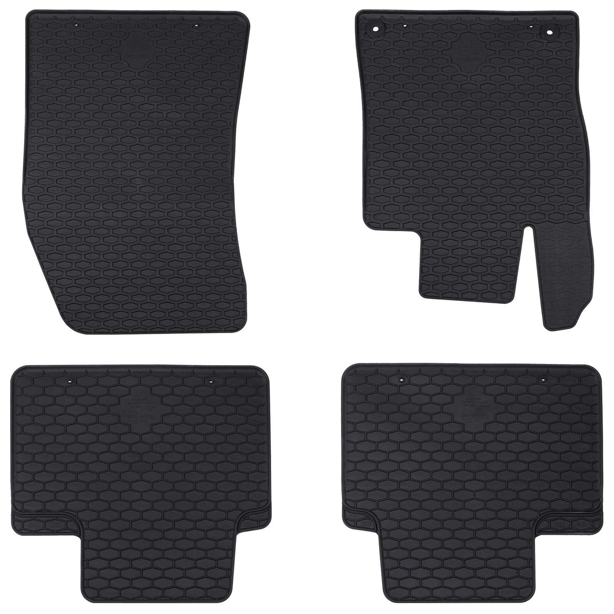 Autobodemmat 4 pcs Zwart geschikt voor 308 SW 2021- Rubber is nu te koop bij PeponiXL, paradijselijk wonen!