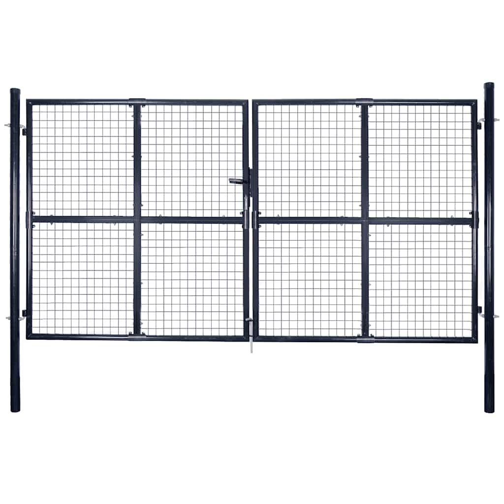 Tuinhek van gaas gegalvaniseerd staal 300x200 cm grijs is nu te koop bij PeponiXL, paradijselijk wonen!