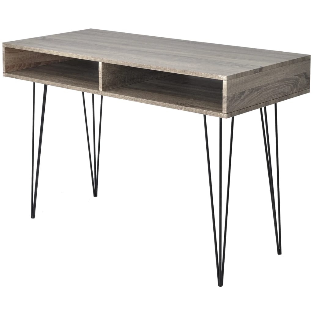 Bureau met 2 compartimenten grijs is nu te koop bij PeponiXL, paradijselijk wonen!