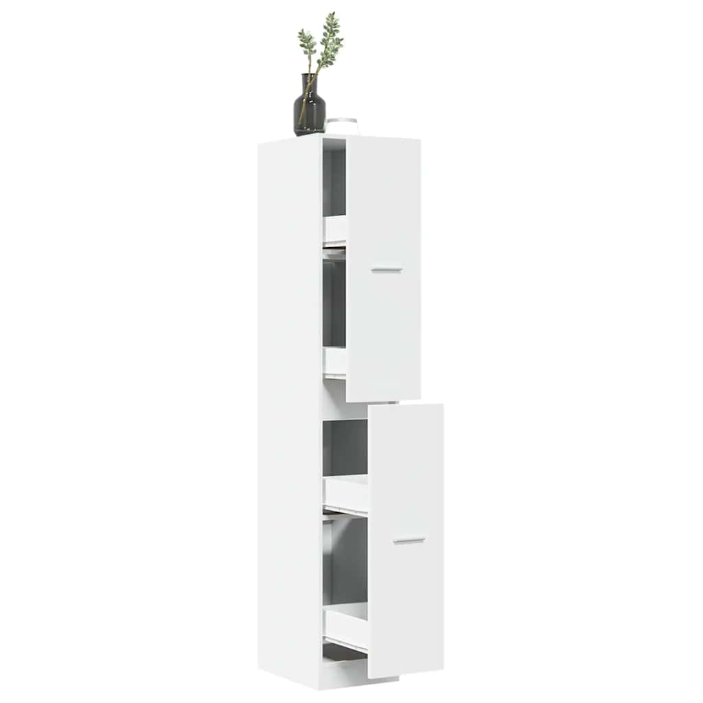 Apothekerskast Wit 30x41x174,5 cm Bewerkt Hout is nu te koop bij PeponiXL, paradijselijk wonen!