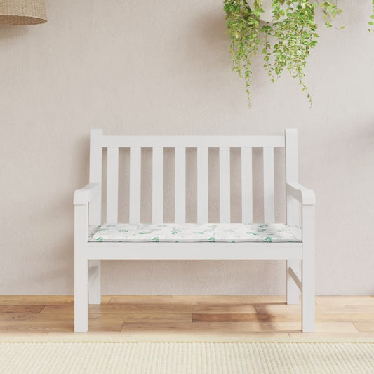 Tuinbankkussen 100x50x3 cm oxford stof bladpatroon is nu te koop bij PeponiXL, paradijselijk wonen!
