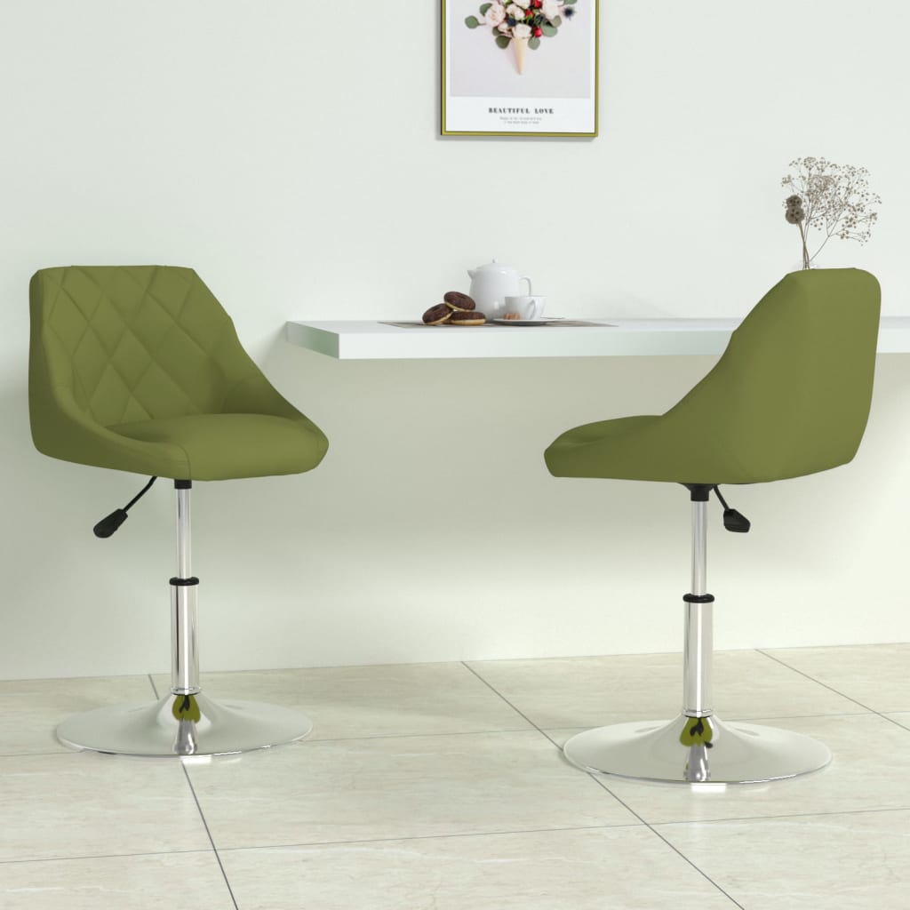 Eetkamerstoelen draaibaar 2 st fluweel lichtgroen is nu te koop bij PeponiXL, paradijselijk wonen!