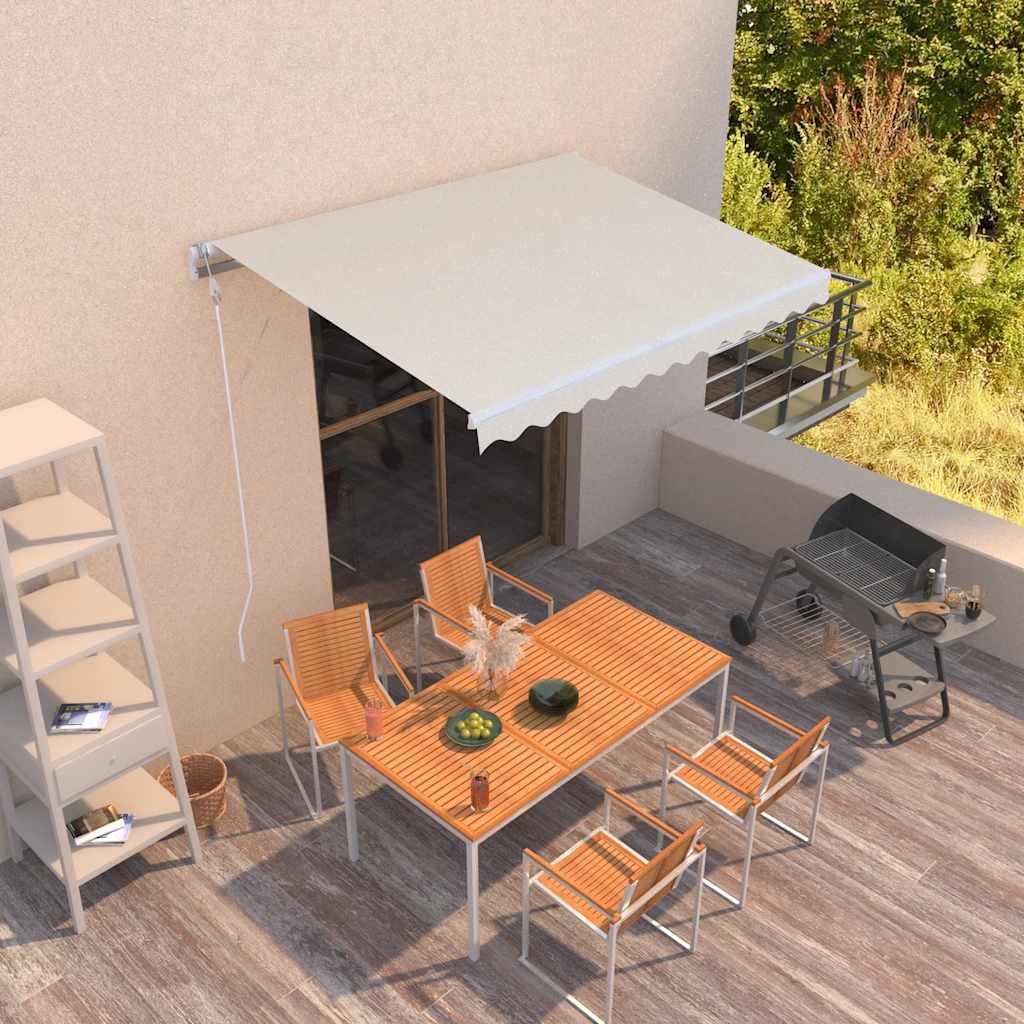 Luifel automatisch uittrekbaar 300x250 cm crème is nu te koop bij PeponiXL, paradijselijk wonen!