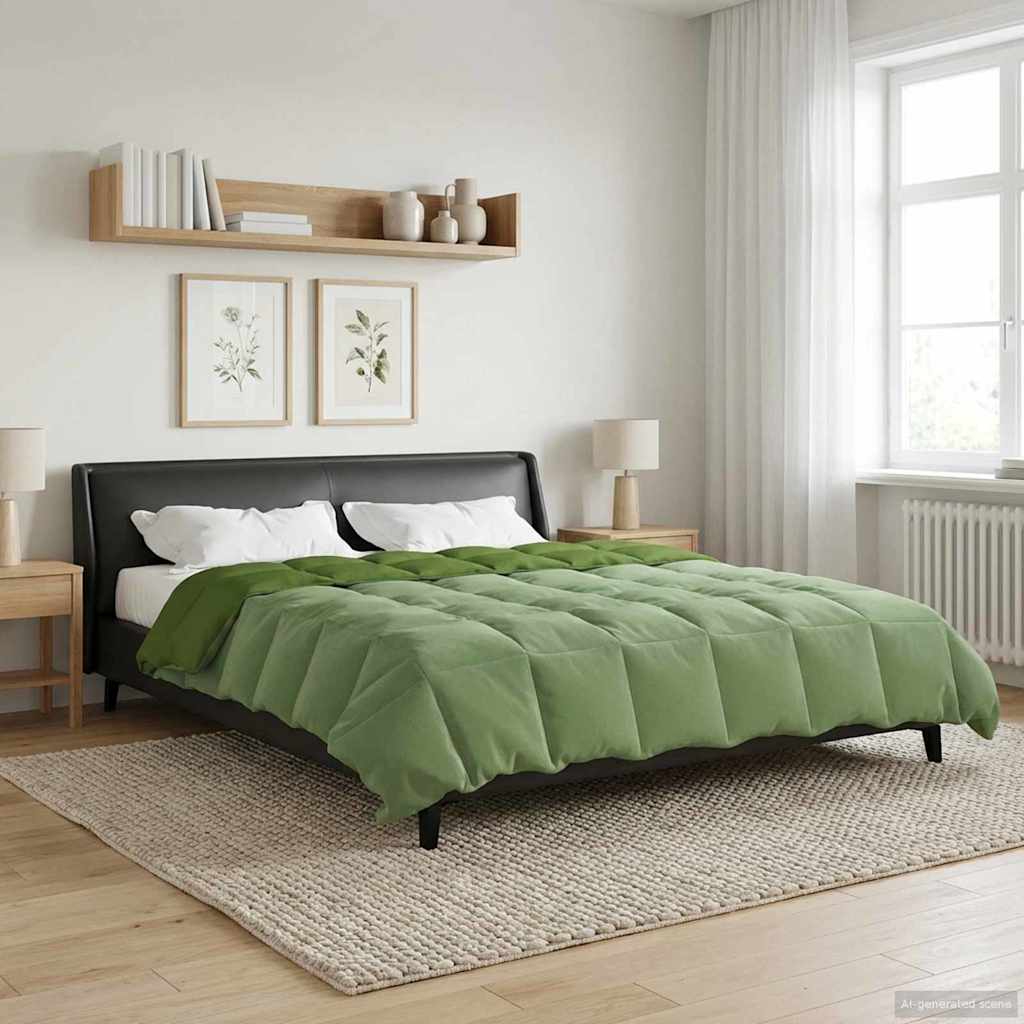 Zomer Dekbed Gekwilt Groen 220 x 260 cm Microfiber is nu te koop bij PeponiXL, paradijselijk wonen!