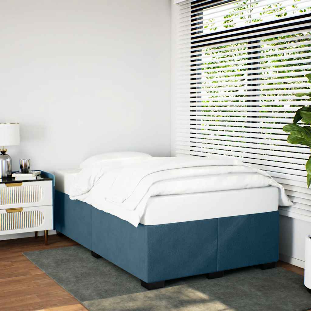 Bedframe fluweel blauw 120x190 cm is nu te koop bij PeponiXL, paradijselijk wonen!