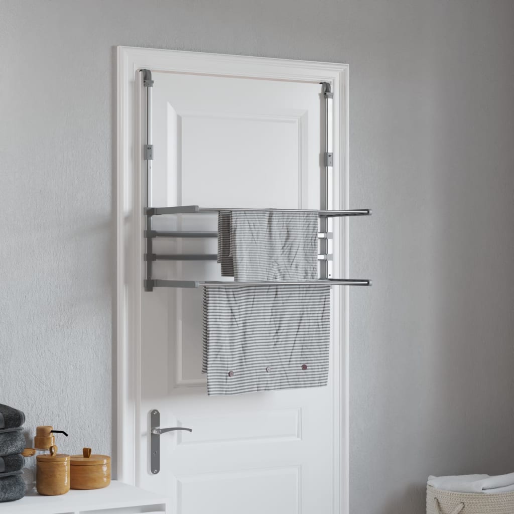 Droogrek voor balkon 89x25x(60-95) cm aluminium is nu te koop bij PeponiXL, paradijselijk wonen!