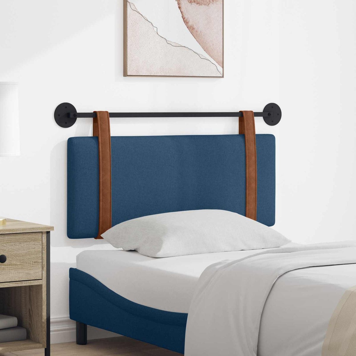 Hangend hoofdbord Blauw Antiek PU is nu te koop bij PeponiXL, paradijselijk wonen!