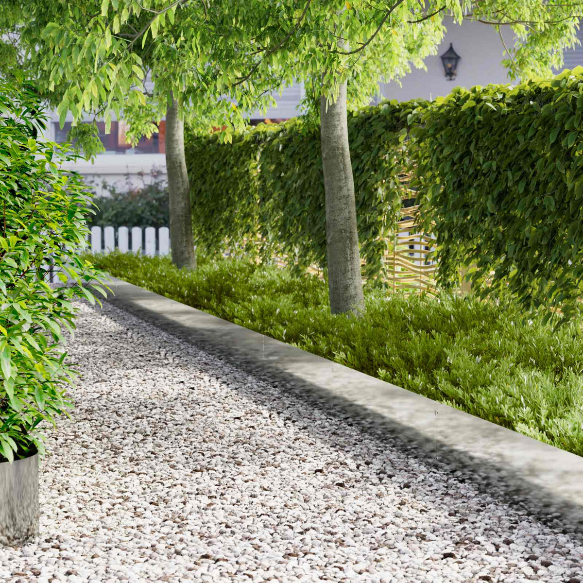 Tuinrand 10 pcs 103 x 30 cm metaal Zilverkleurig is nu te koop bij PeponiXL, paradijselijk wonen!