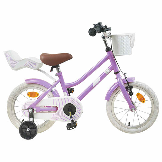 Kinderfiets 12 Inch voor 2-4 jaar oud Paars is nu te koop bij PeponiXL, paradijselijk wonen!