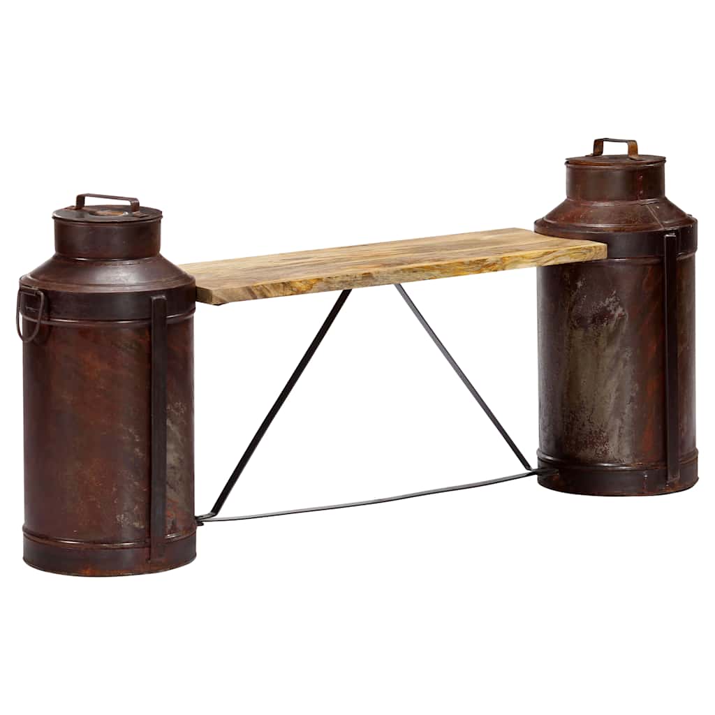 Melkbussenbank 150x33x64 cm massief mangohout is nu te koop bij PeponiXL, paradijselijk wonen!