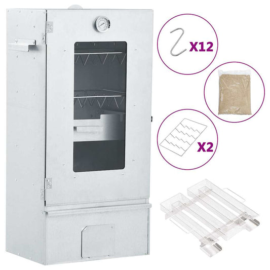 BBQ-rookoven met koude rookgenerator gegalvaniseerd staal is nu te koop bij PeponiXL, paradijselijk wonen!