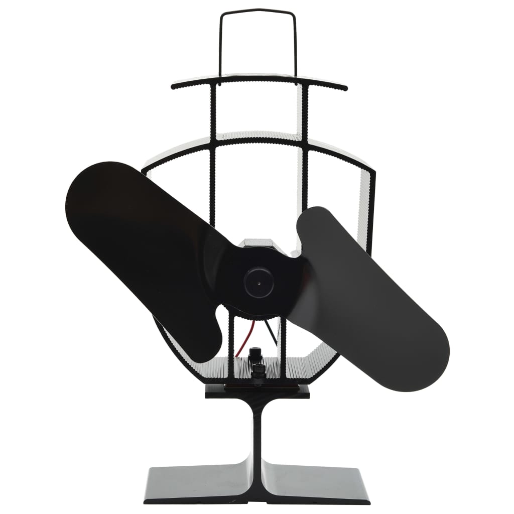 Kachelventilator met 2 vinnen zwart is nu te koop bij PeponiXL, paradijselijk wonen!