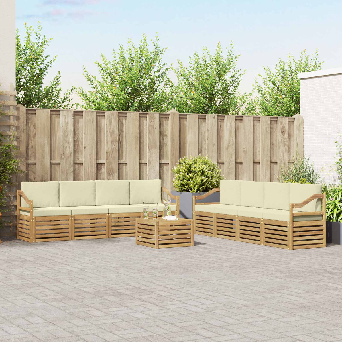 Sofa-Sets Massief Acaciahout is nu te koop bij PeponiXL, paradijselijk wonen!