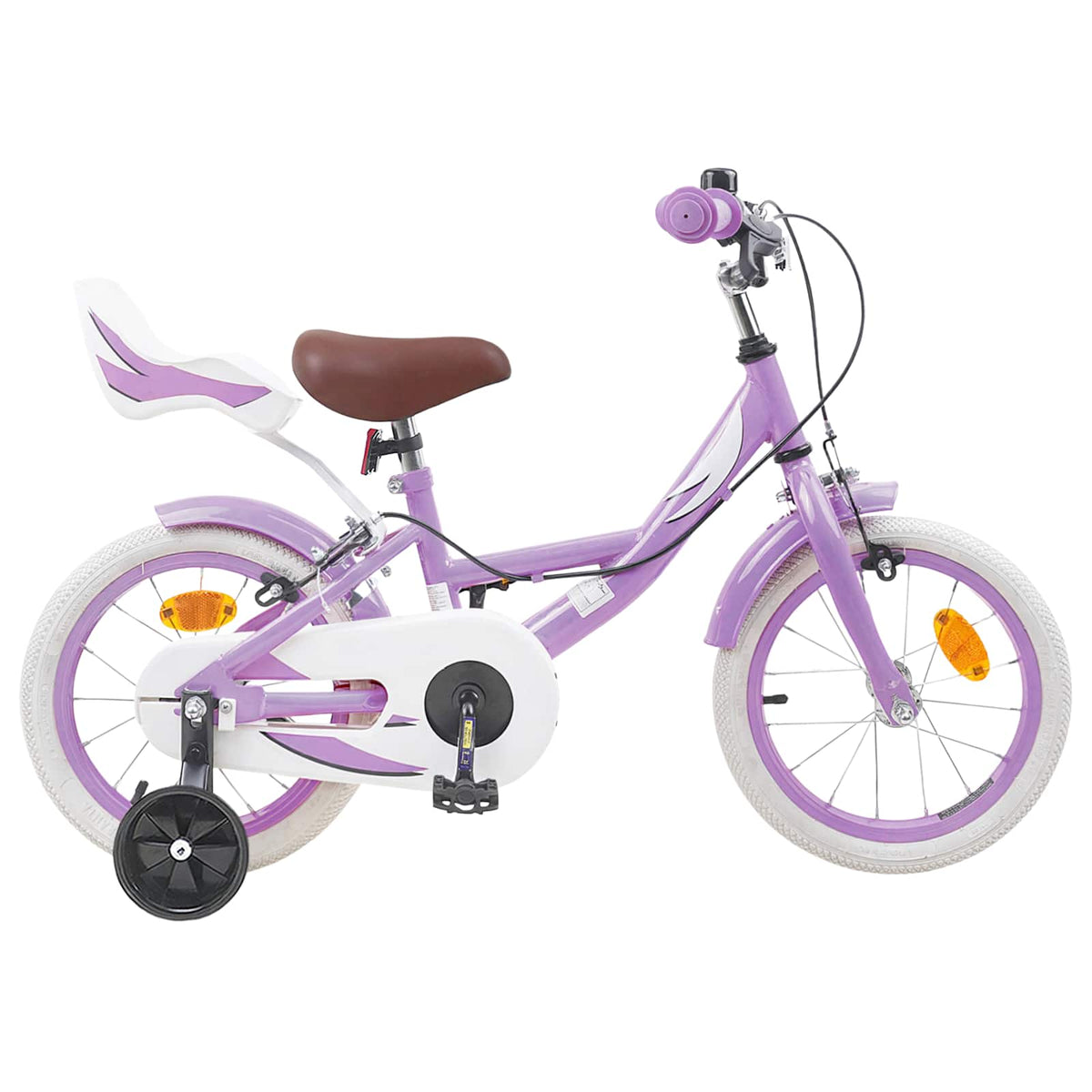 Kinderfiets 16 Inch voor 4-6 jaar oud Paars is nu te koop bij PeponiXL, paradijselijk wonen!