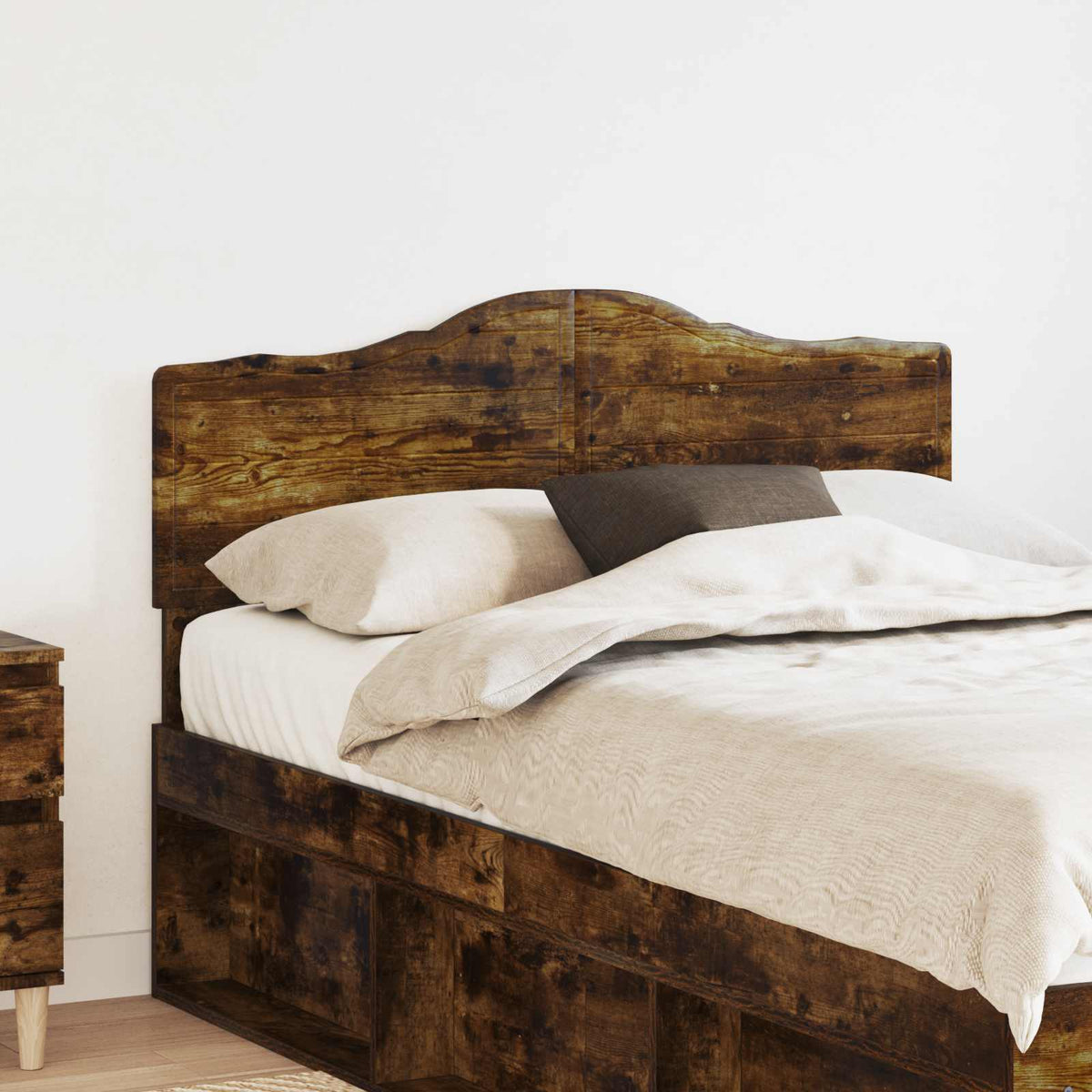 Hoofdbord Gerookt eiken Bewerkt hout is nu te koop bij PeponiXL, paradijselijk wonen!