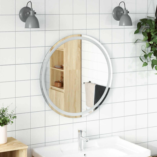 LED Badkamer Spiegel Transparant Ø 70 cm gehard glas is nu te koop bij PeponiXL, paradijselijk wonen!