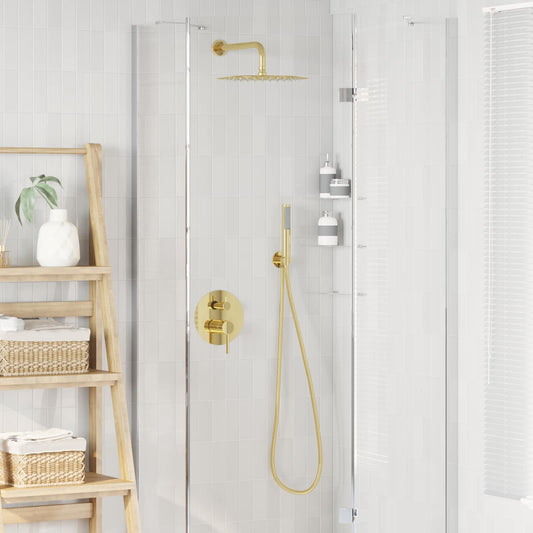 Verborgen Douche Systeem (Rond) Goud RVS 201 is nu te koop bij PeponiXL, paradijselijk wonen!