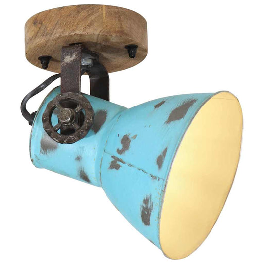 Wandlamp 25 W E27 11,5x11,5x25 cm verweerd blauw is nu te koop bij PeponiXL, paradijselijk wonen!