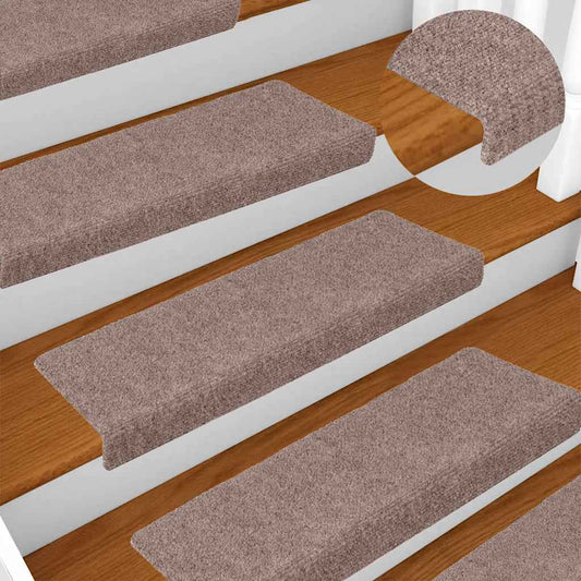 Trapmatten zelfklevend 30 stuks 65x21x4 cm lichtbruin met rechthoekige rand is nu te koop bij PeponiXL, paradijselijk wonen!