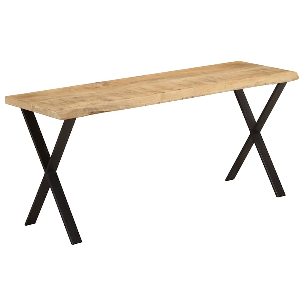 Bankje met natuurlijke rand 105 cm massief mangohout is nu te koop bij PeponiXL, paradijselijk wonen!