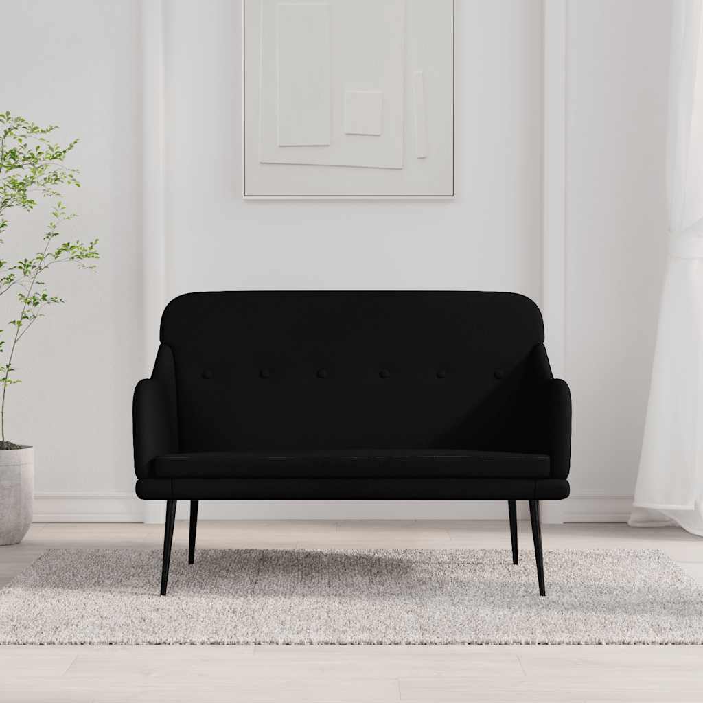 Bankje 110x76x80 cm stof zwart is nu te koop bij PeponiXL, paradijselijk wonen!