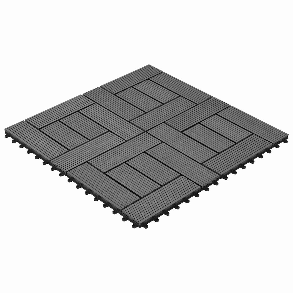 Terras Tegel 22 pcs Grijs 30 x 30 cm WPC is nu te koop bij PeponiXL, paradijselijk wonen!