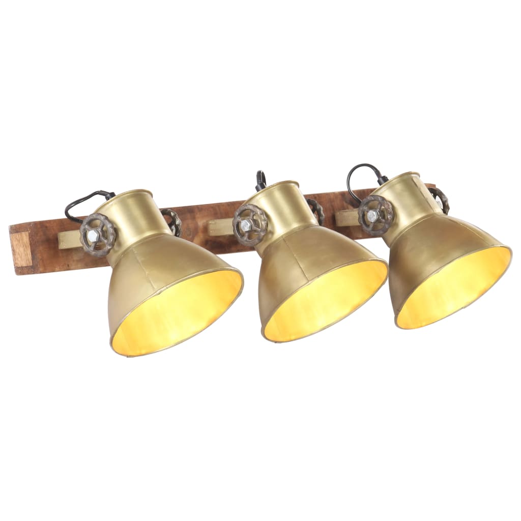 Wandlamp industrieel E27 65x25 cm messingkleurig is nu te koop bij PeponiXL, paradijselijk wonen!