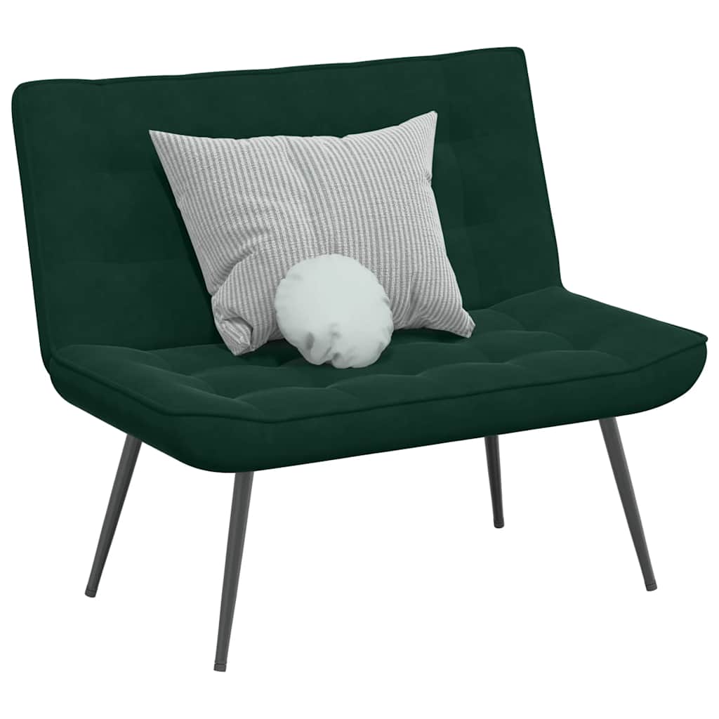 Bankje 110x74x84 cm fluweel donkergroen is nu te koop bij PeponiXL, paradijselijk wonen!