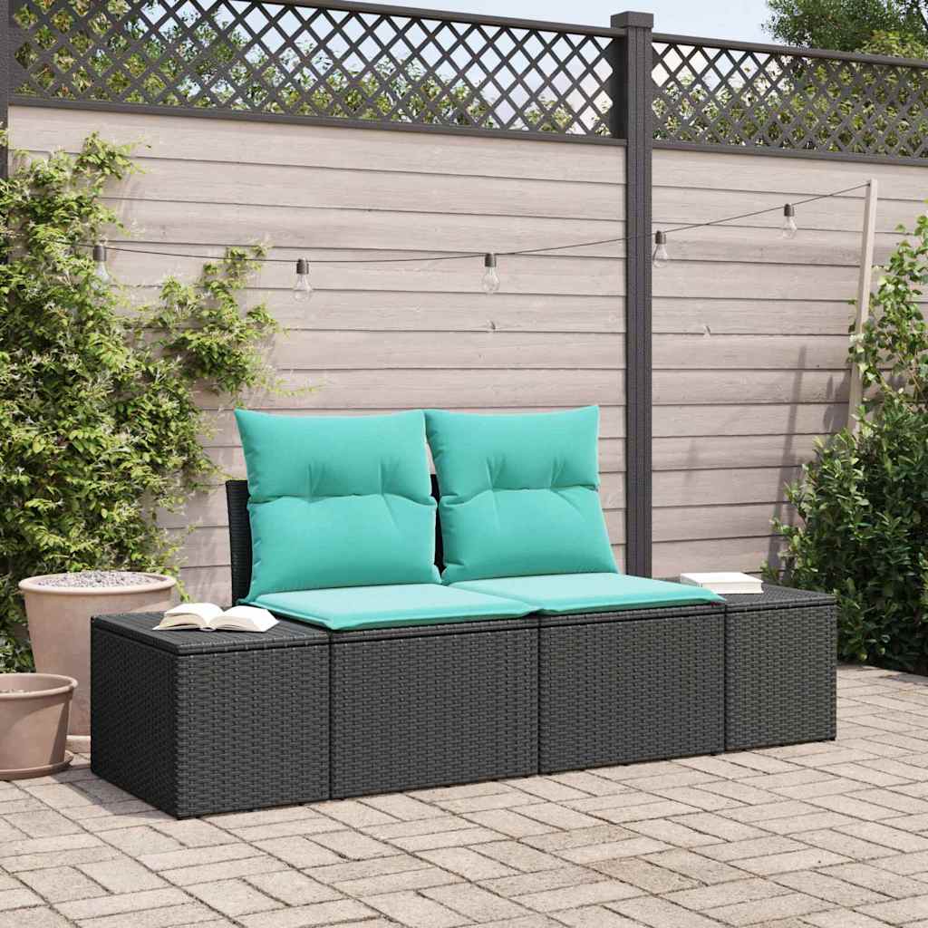 Tuinbank met kussen 184 x 62 x 69 cm poly rattan is nu te koop bij PeponiXL, paradijselijk wonen!