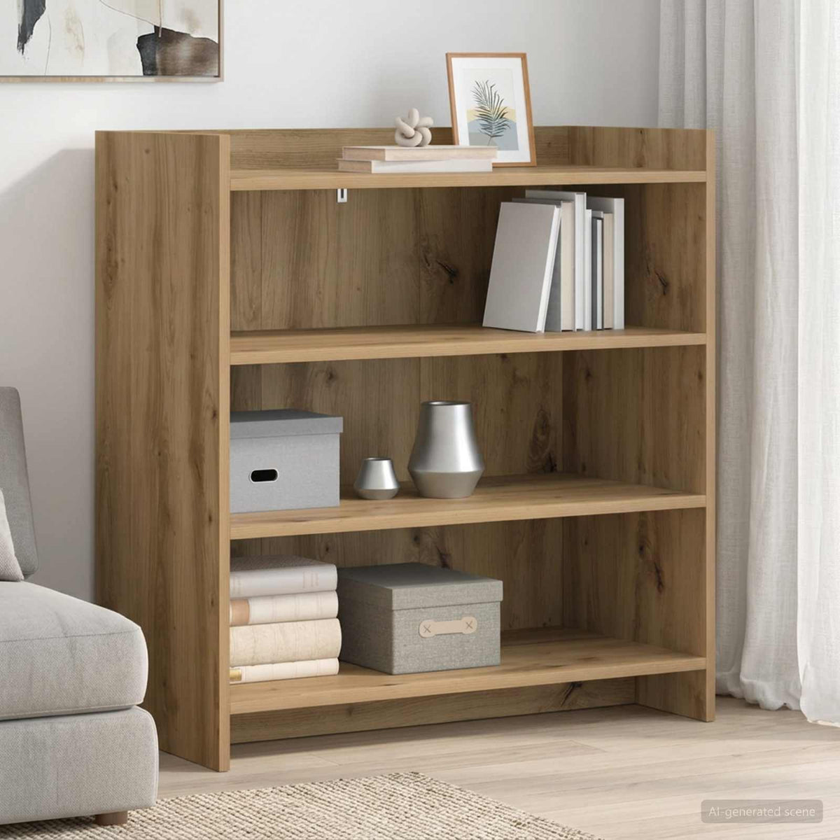Dressoir Artisanaal eiken 75 x 36 x 80 cm Bewerkt hout is nu te koop bij PeponiXL, paradijselijk wonen!