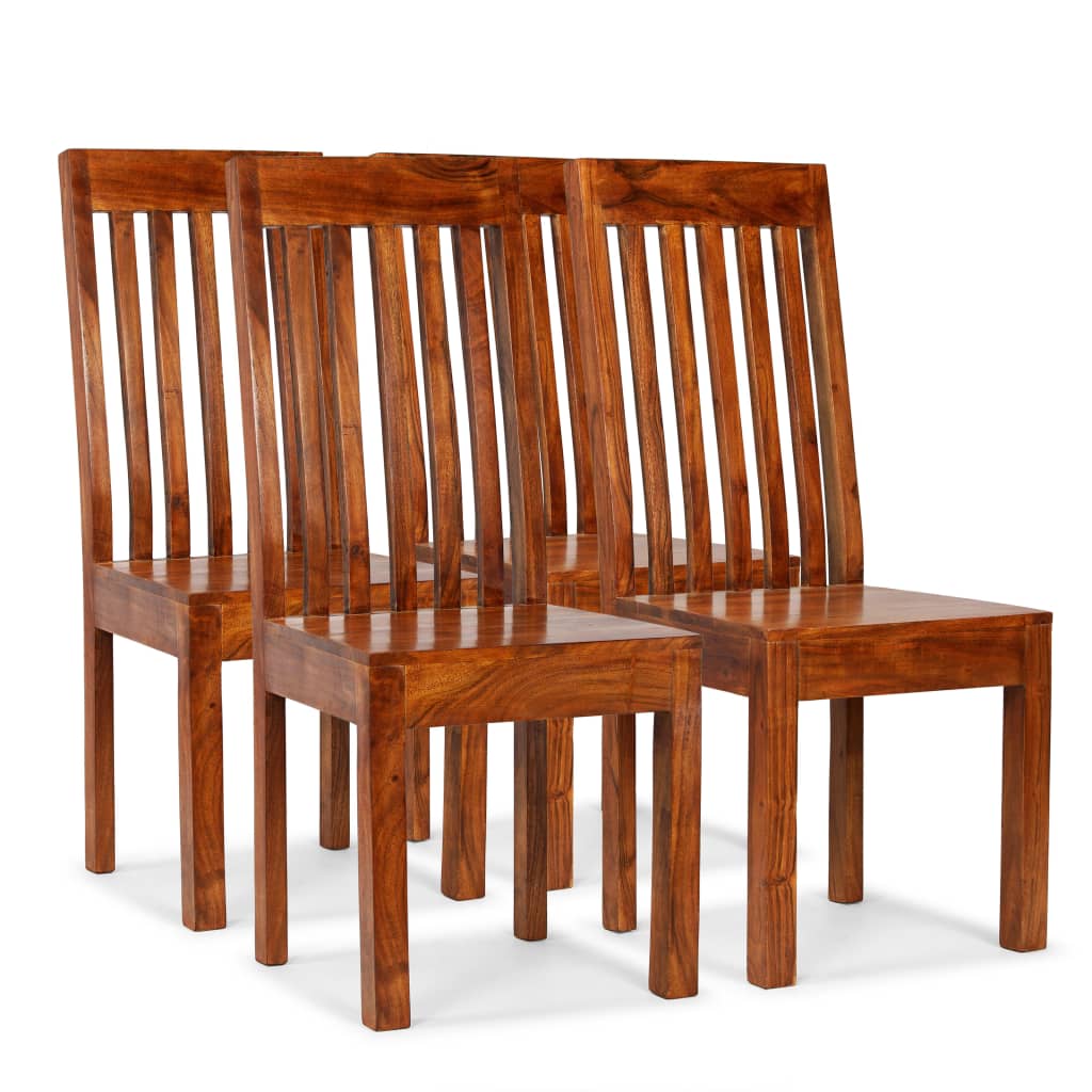 Eetkamerstoelen 4 st massief hout modern is nu te koop bij PeponiXL, paradijselijk wonen!