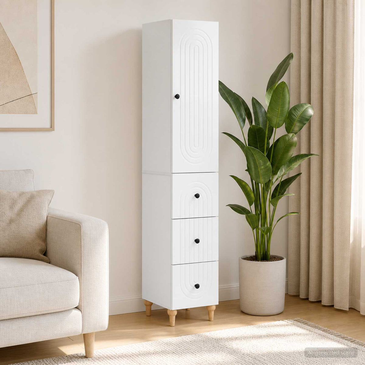 Kastenset 2 pcs 33 x 34,5 x 90 cm Bewerkt hout is nu te koop bij PeponiXL, paradijselijk wonen!
