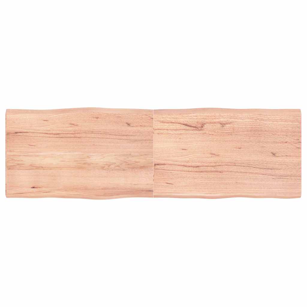 Tafelblad natuurlijke rand 160x50x(2-4) cm eikenhout lichtbruin is nu te koop bij PeponiXL, paradijselijk wonen!