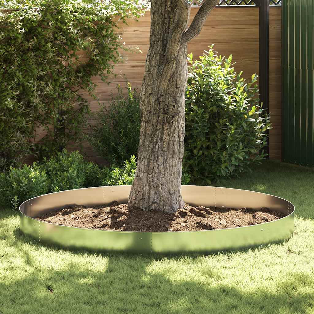 Grasboorden 15 st 100x20 cm gegalvaniseerd staal is nu te koop bij PeponiXL, paradijselijk wonen!